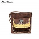 MW708-8360 Montana West Concho/Fringe Collection Messenger Bag