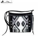 MW641-8360 Montana West Aztec Denim Collection Crossbody Bag