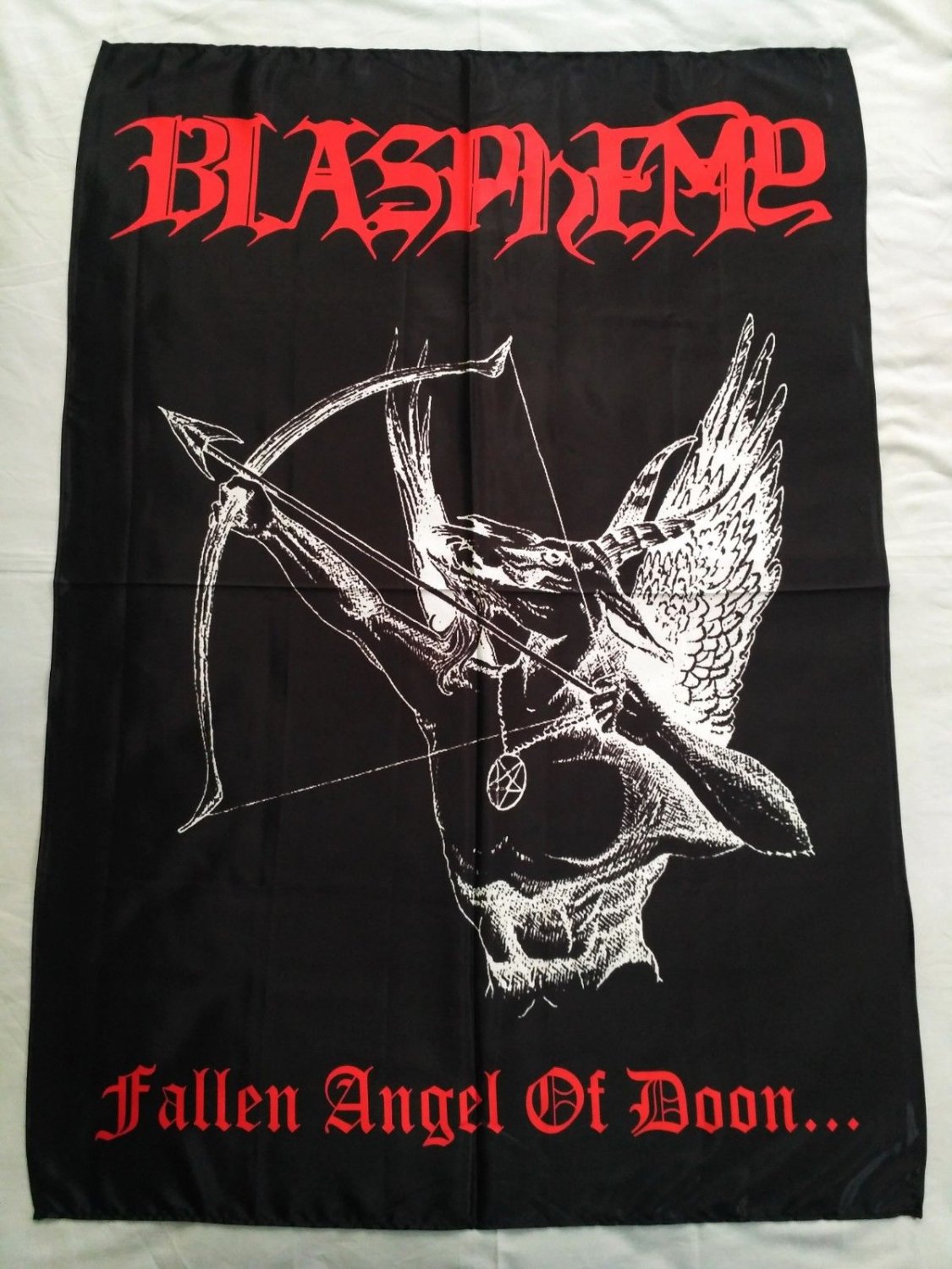 BLASPHEMY - Fallen Angel of Doom FLAG Black METAL cloth poster Burzum