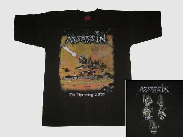 ASSASSIN - The upcoming terror T-SHIRT Black (L) NEW heavy thrash death metal