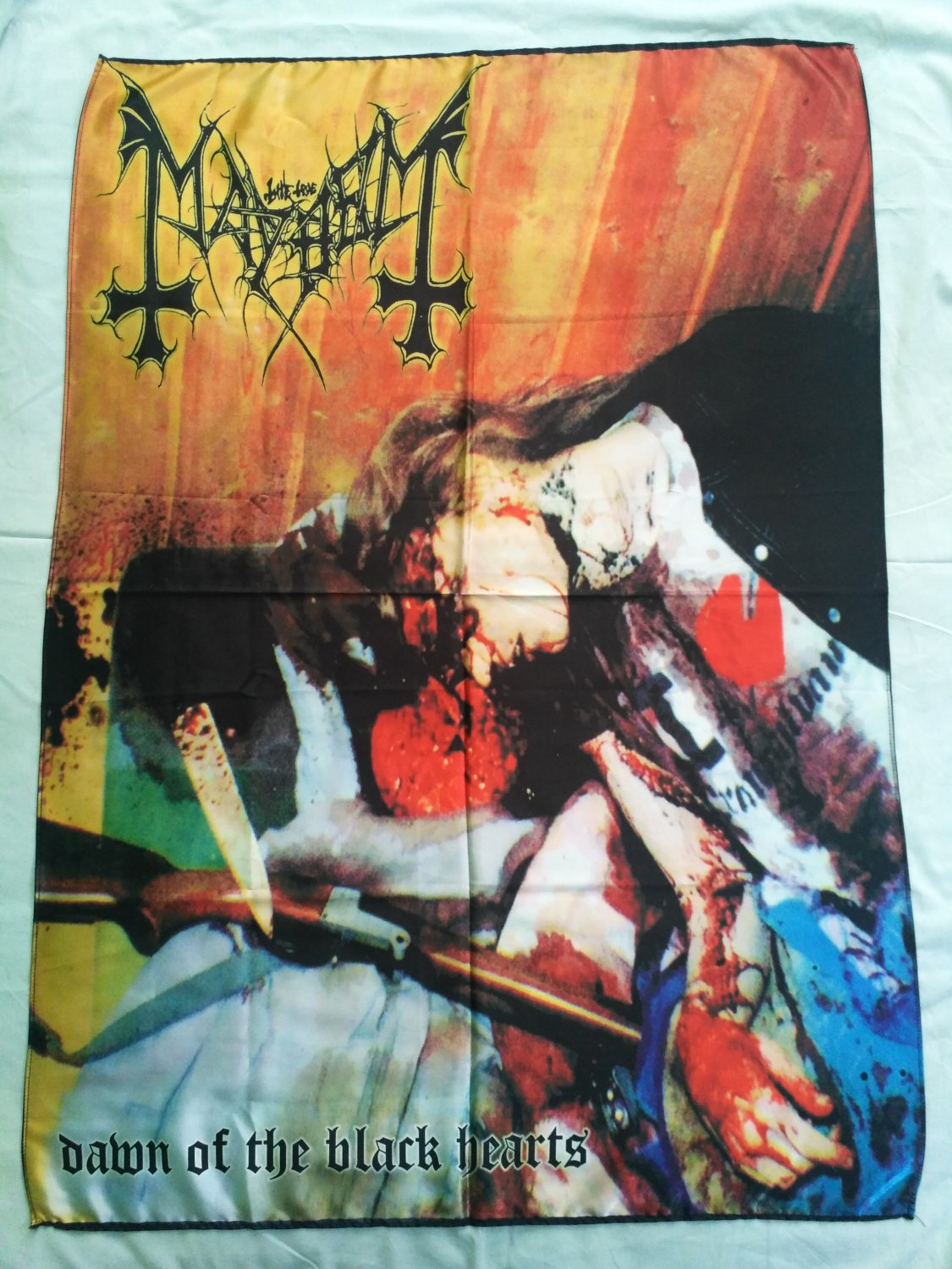 MAYHEM - Dawn of the black hearts FLAG Heavy death metal cloth poster