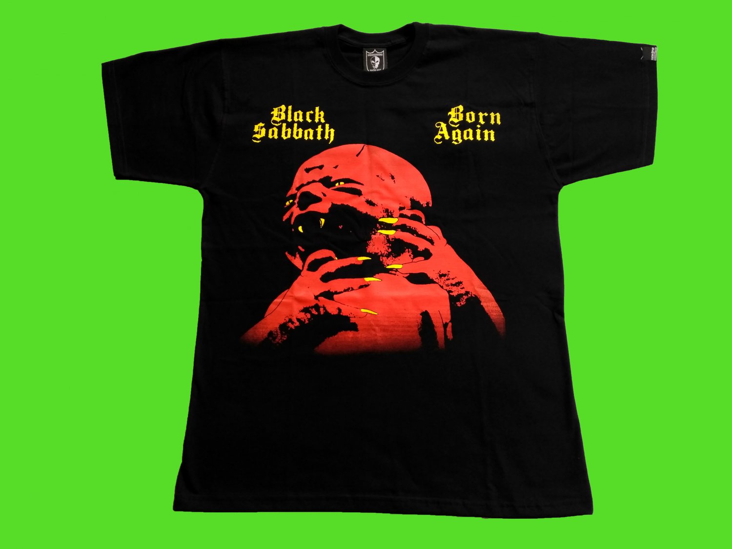 BLACK SABBATH - Born again T-shirt Black (L) NEW heavy thrash death metal