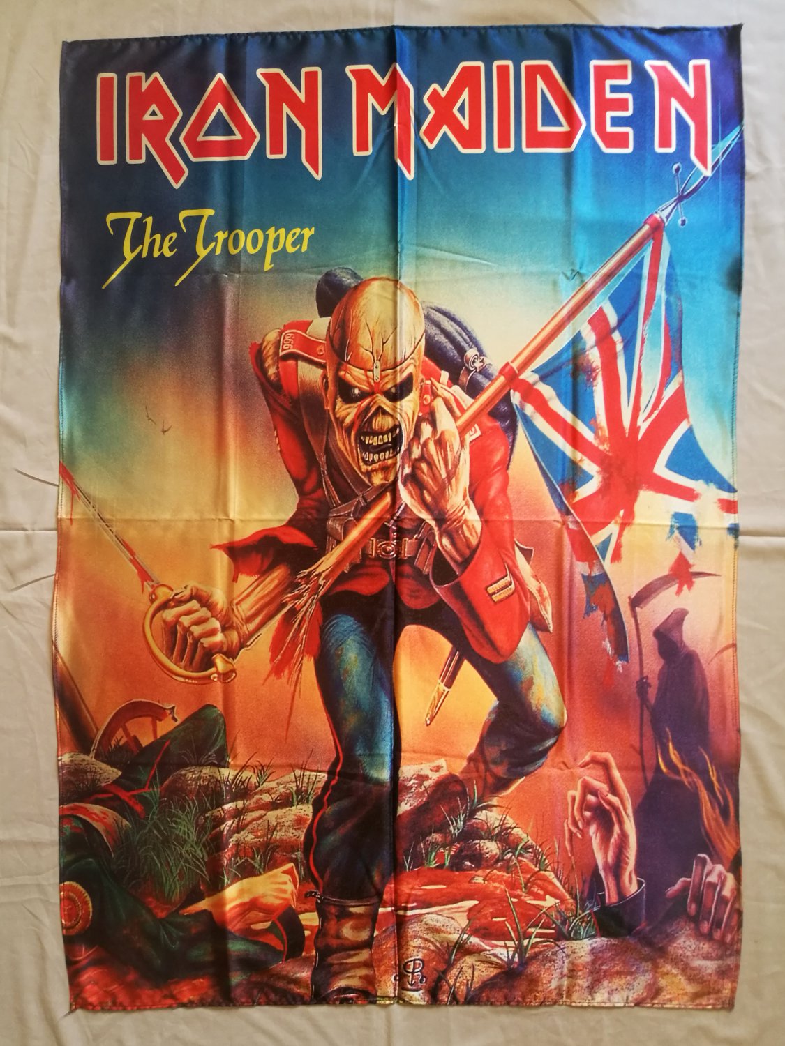 IRON MAIDEN - The trooper FLAG Heavy death metal cloth poster