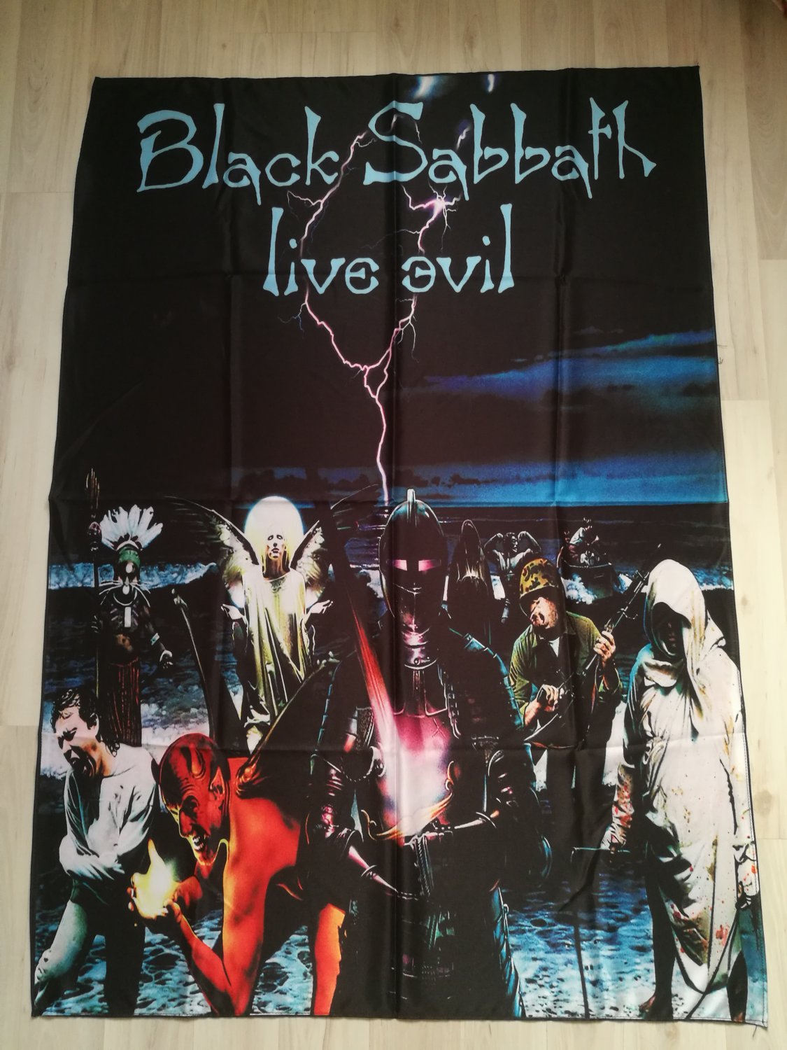 BLACK SABBATH - Live evil FLAG cloth POSTER Banner Heavy METAL Ozzy Osbourne