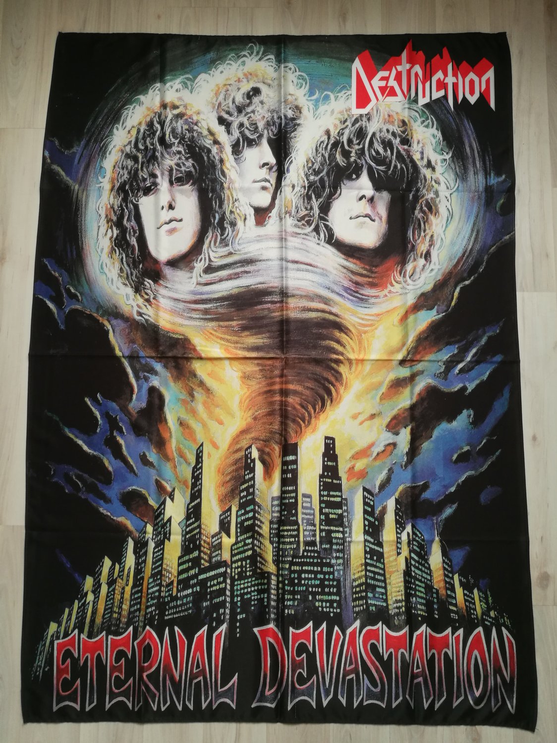 DESTRUCTION - Eternal Devastation FLAG Thrash metal cloth poster German metal Sodom
