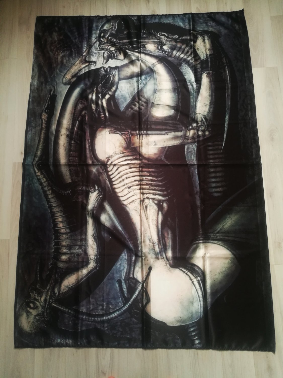 H.R. GIGER - Alien FLAG cloth poster Cyberpunk Contemporary art Lovecraft