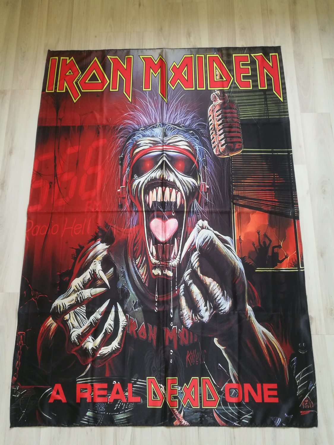 IRON MAIDEN - A real dead one FLAG Heavy death metal cloth poster