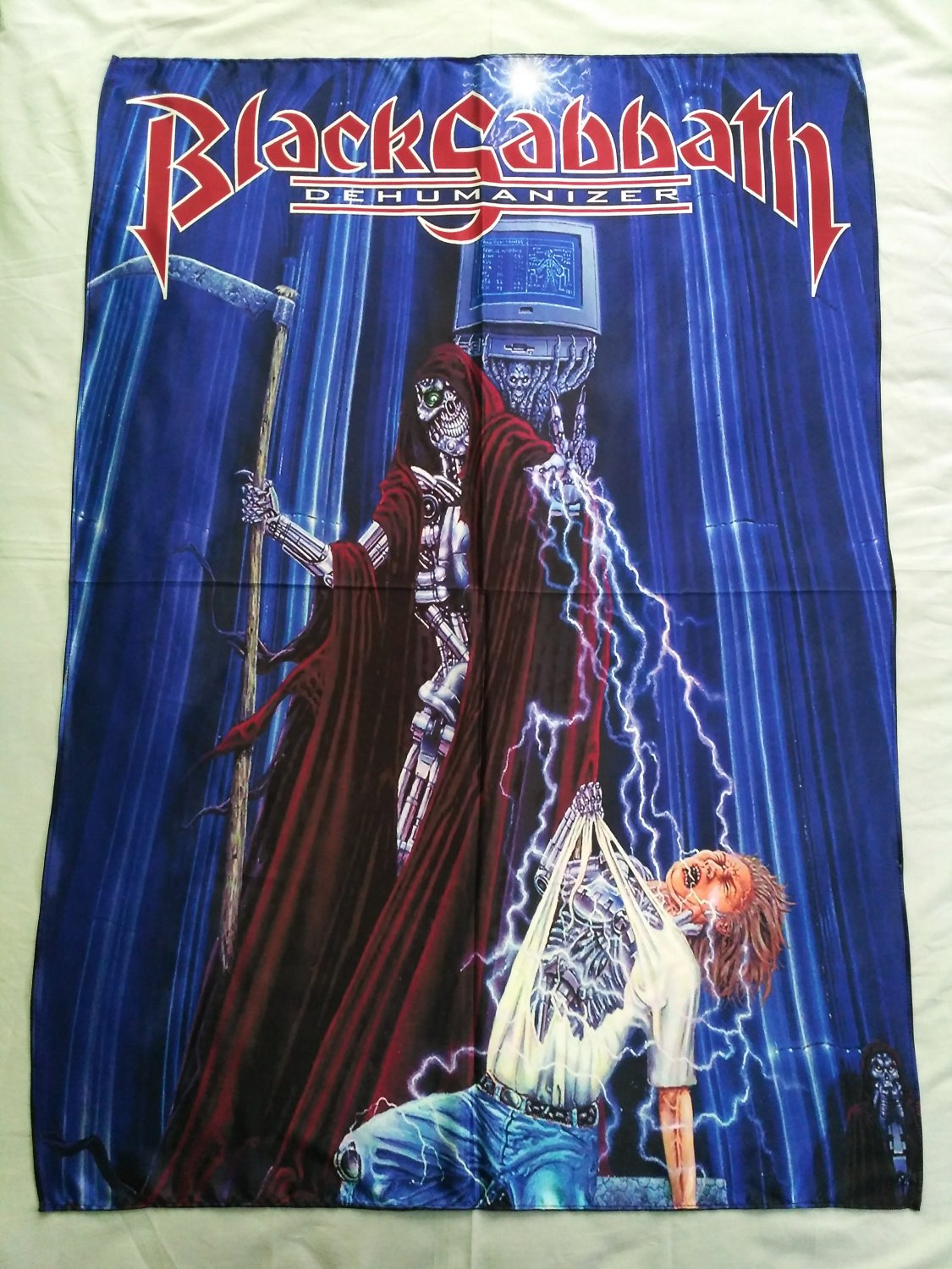 BLACK SABBATH - Dehumanizer FLAG cloth POSTER Banner Heavy METAL NWOBHM