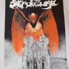 SEPULTURA - Bestial Devastation FLAG cloth poster Banner Brazilian thrash metal Cavalera