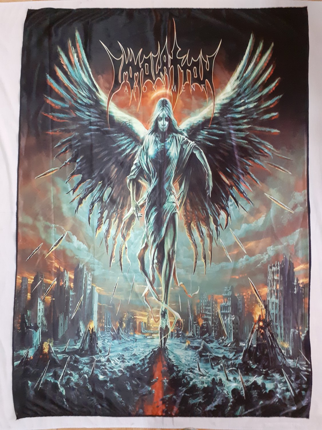 IMMOLATION - Atonement FLAG cloth POSTER Banner Death METAL Bolt Thrower