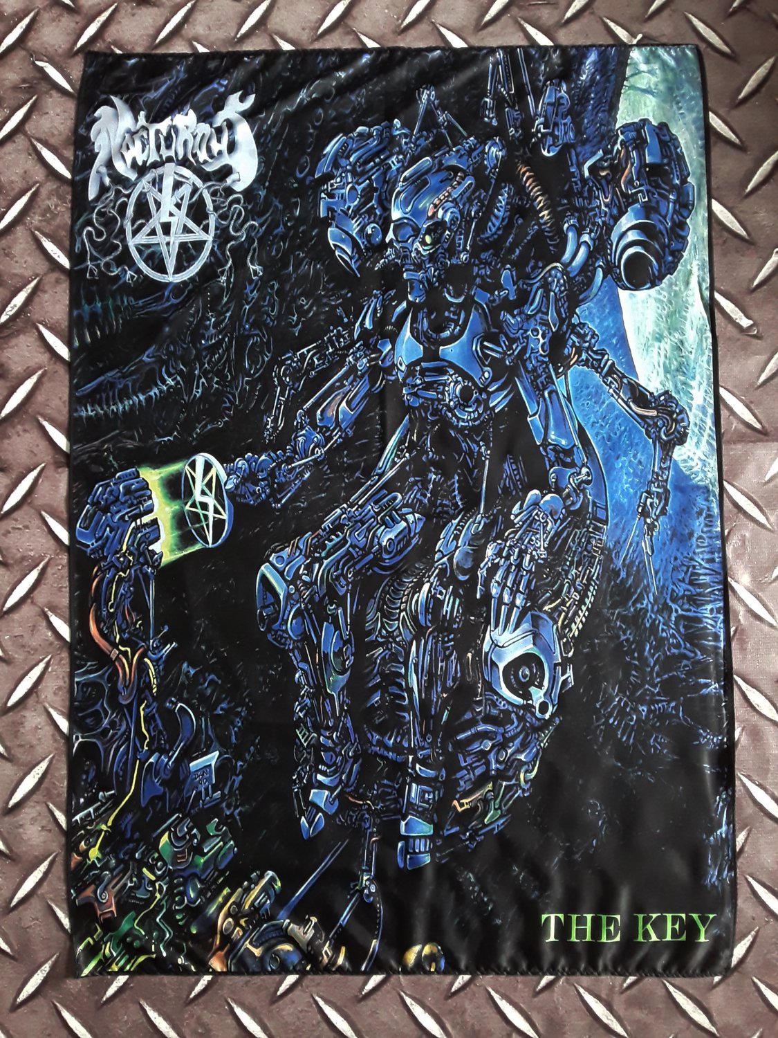 NOCTURNUS - The key POSTER FLAG Death metal cloth poster Bolt thrower