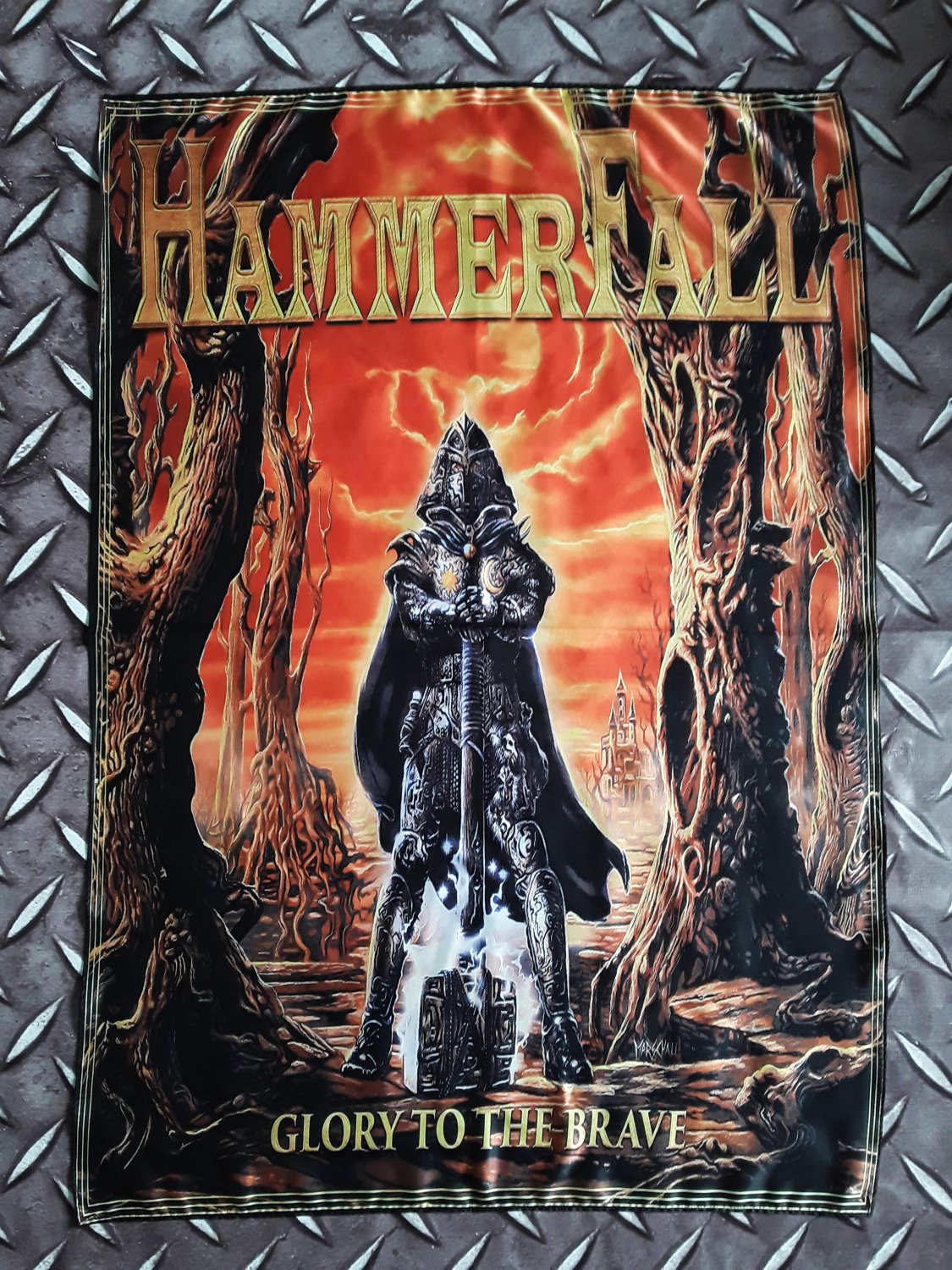 HAMMERFALL - Glory to the brave FLAG cloth POSTER Banner Heavy Power METAL