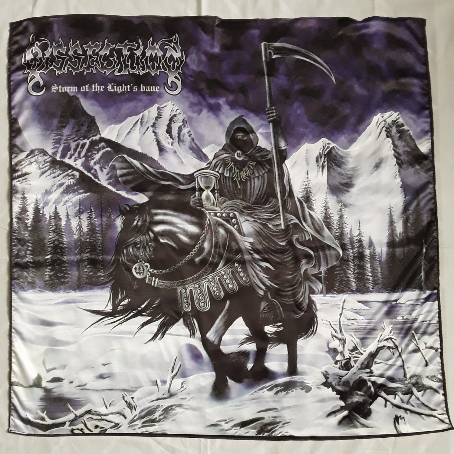 DISSECTION - Storm of the light's bane POSTER FLAG Death metal cloth poster banner