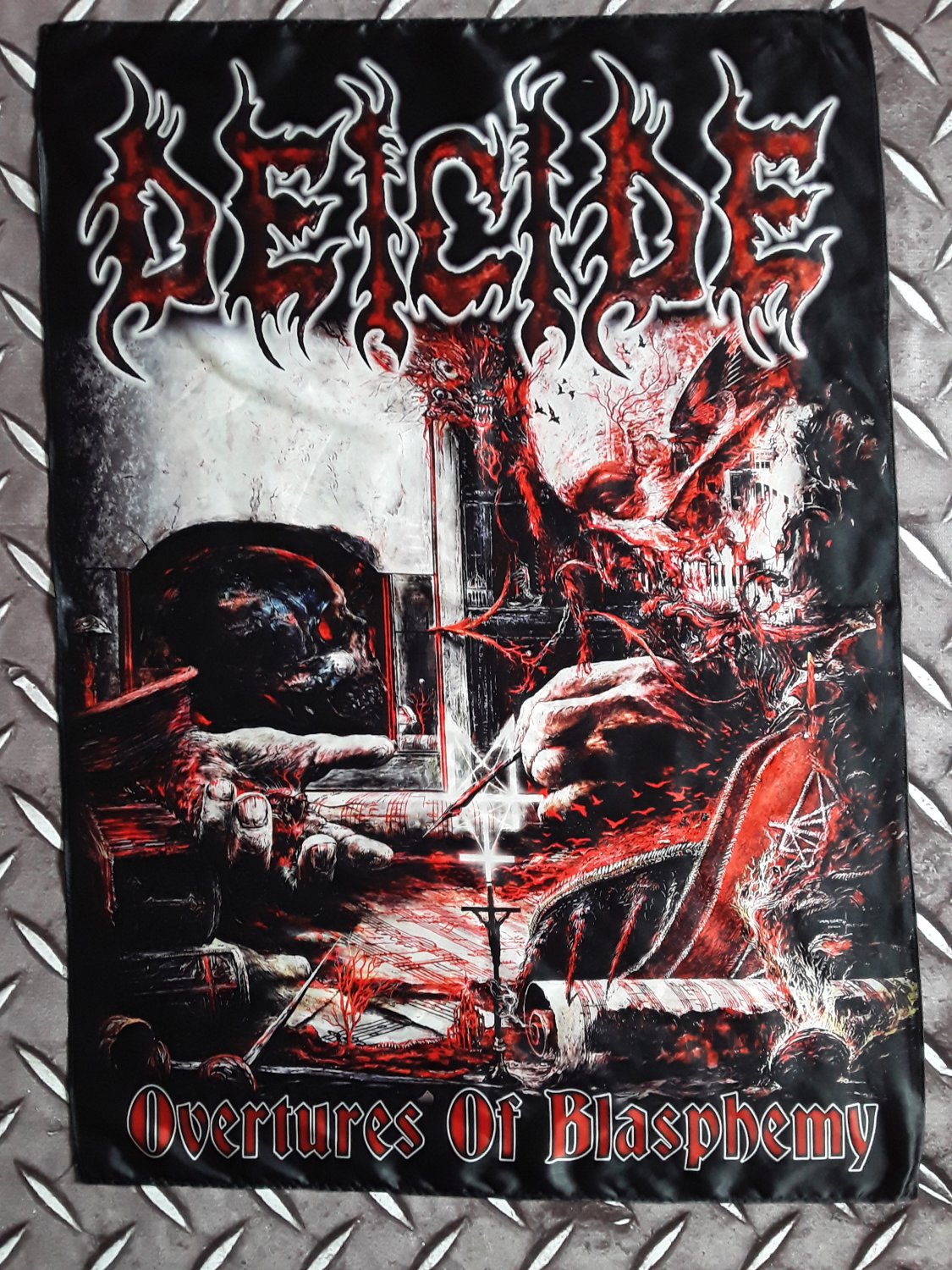 DEICIDE - Overtures of blasphemy FLAG cloth POSTER Banner Death METAL Amon