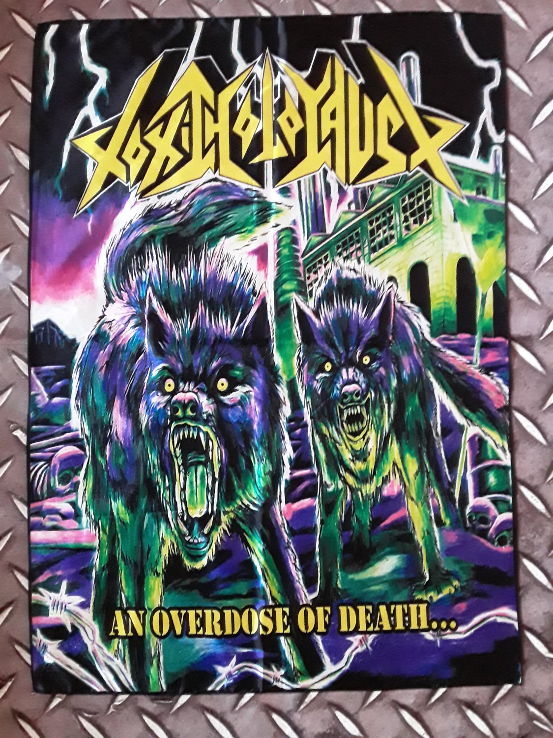 TOXIC HOLOCAUST - An overdose of death FLAG cloth POSTER Banner Thrash METAL