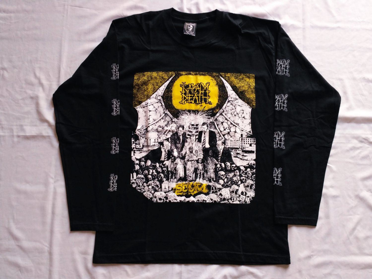 NAPALM DEATH - Scum Long sleeve shirt Black (L) NEW Death Metal Grindcore
