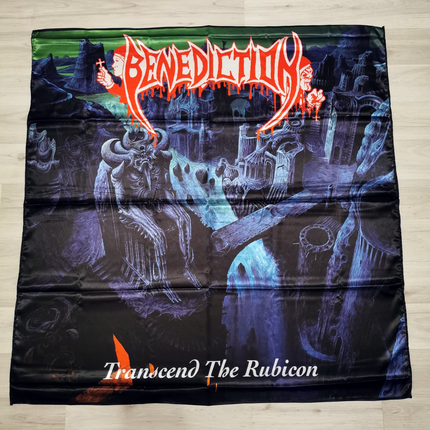Benediction - Transcend rubicon FLAG Death metal cloth poster Dismember
