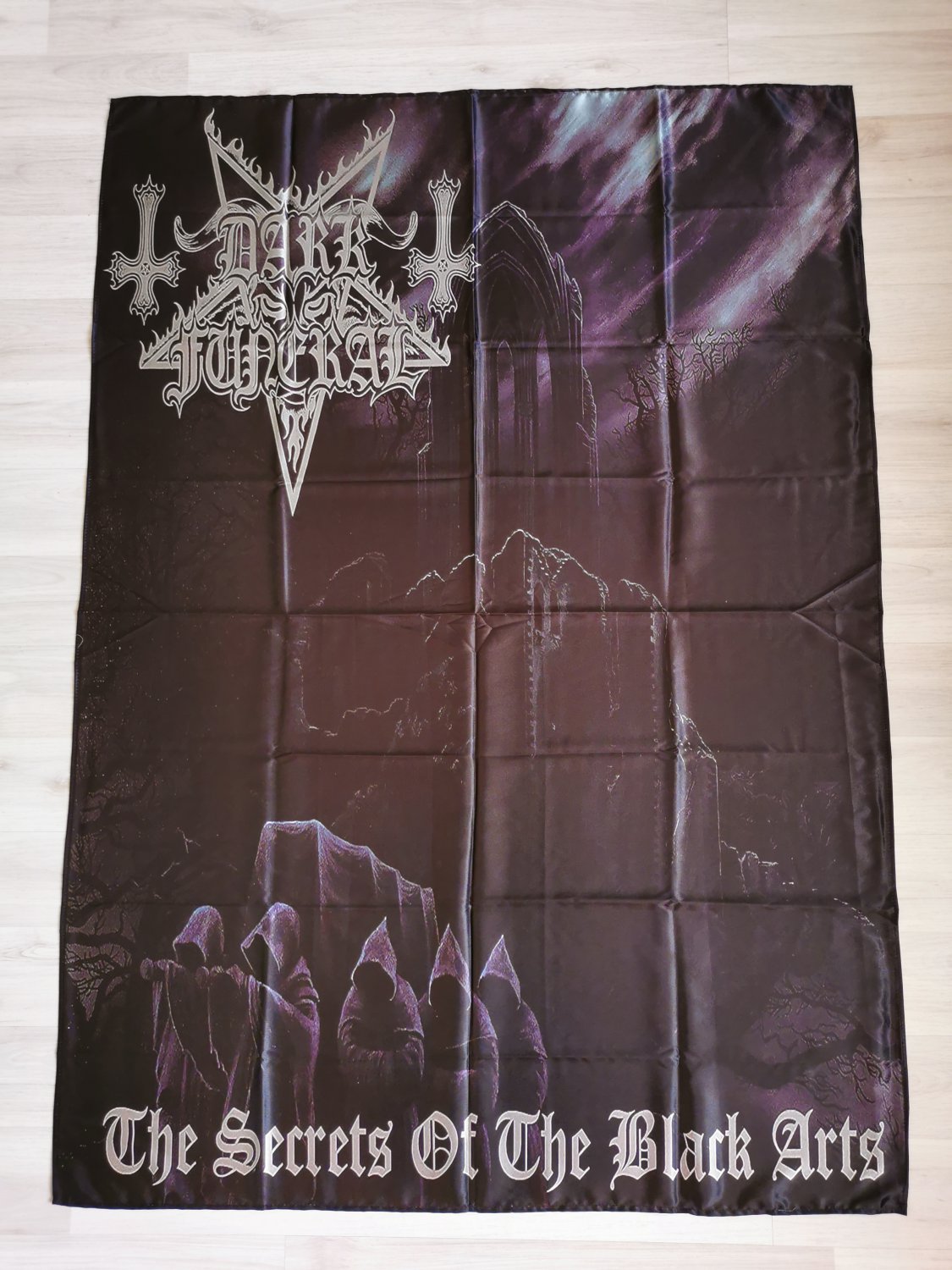 DARK FUNERAL - The secrets of black arts FLAG Black metal cloth poster banner Burzum Varg Vikernes