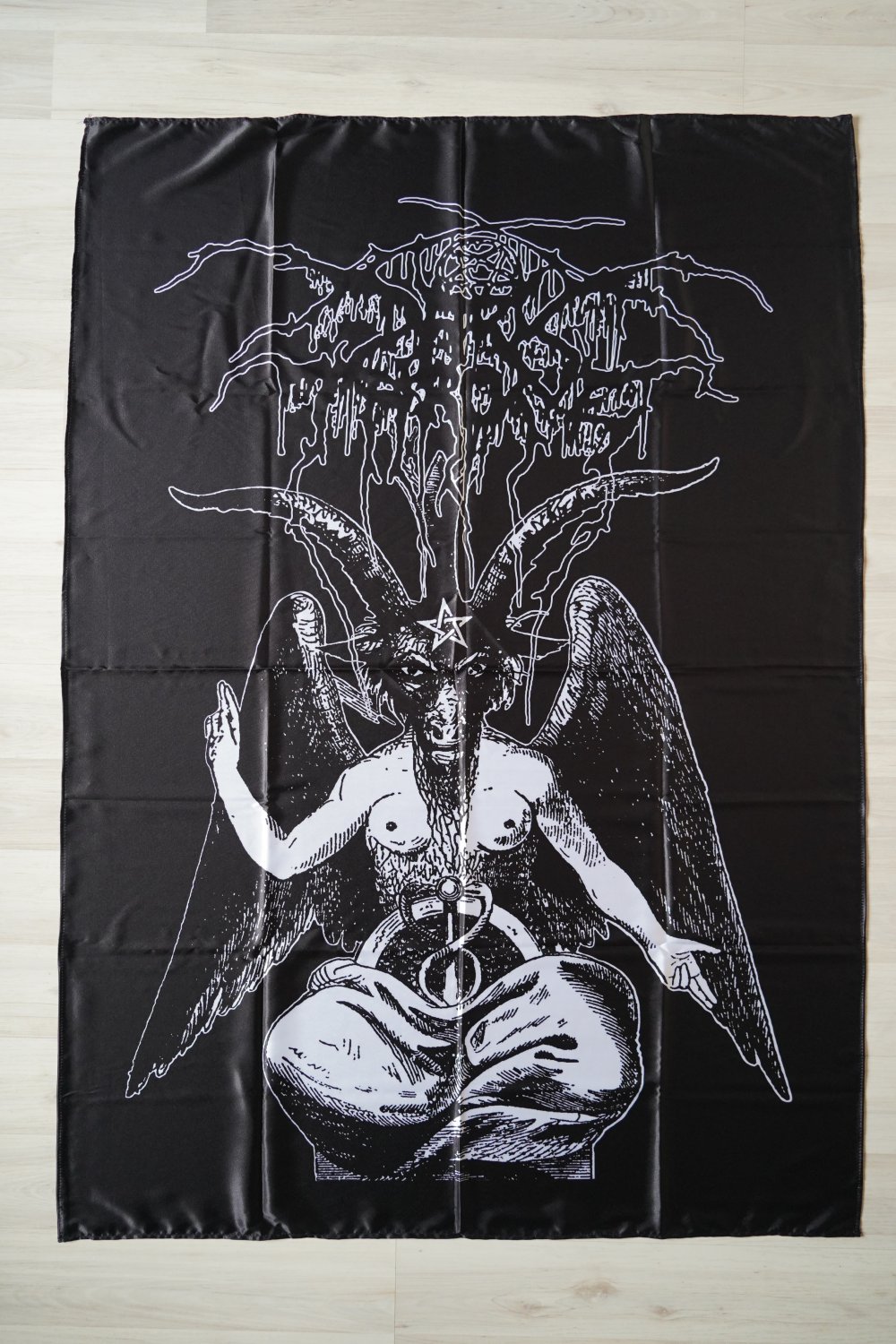 DARKTHRONE - Baphomet FLAG Black metal cloth poster banner Burzum Fenriz