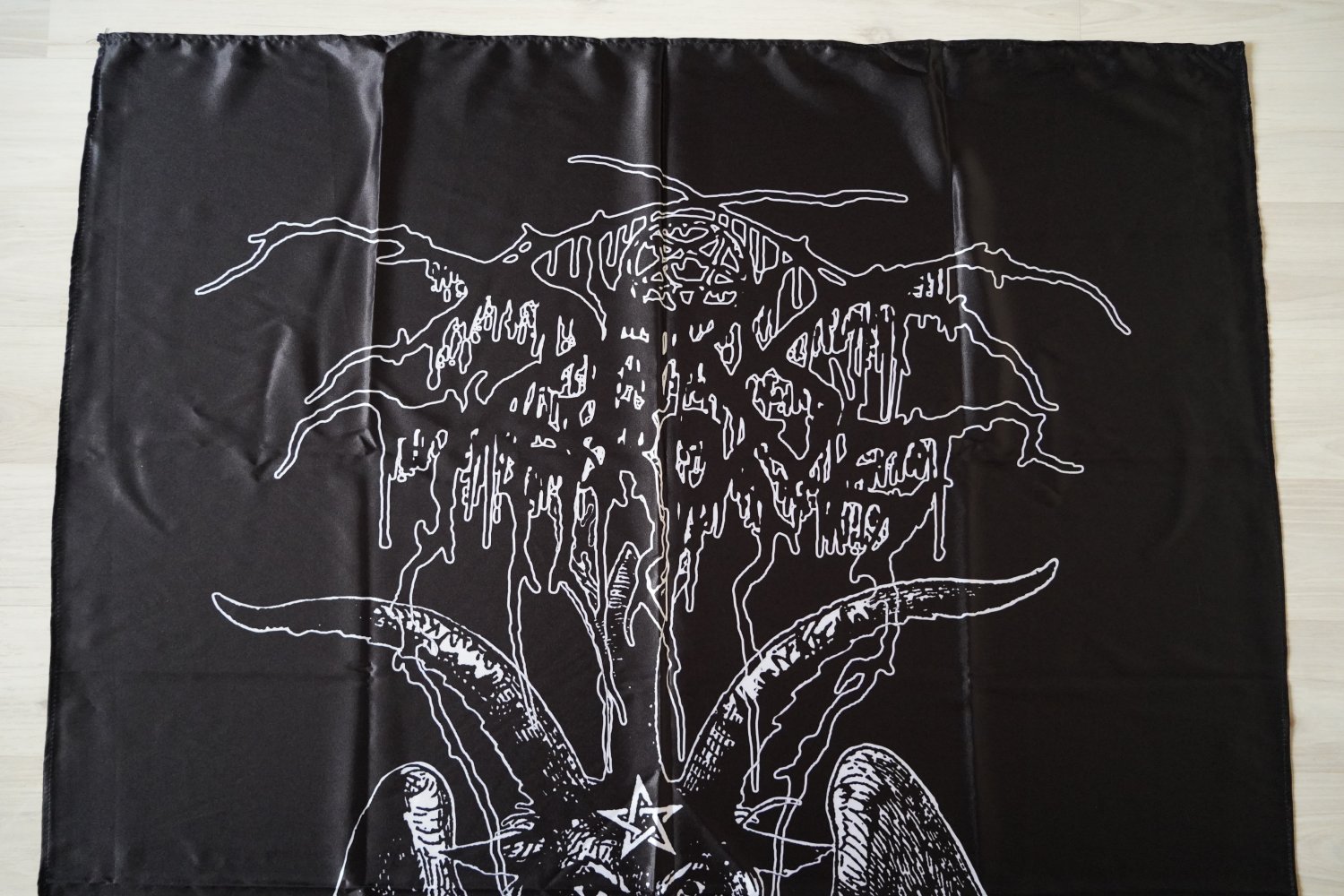 DARKTHRONE - Baphomet FLAG Black metal cloth poster banner Burzum Fenriz