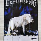 DESTROYER 666 - Unchain the wolves FLAG Black metal cloth poster banner