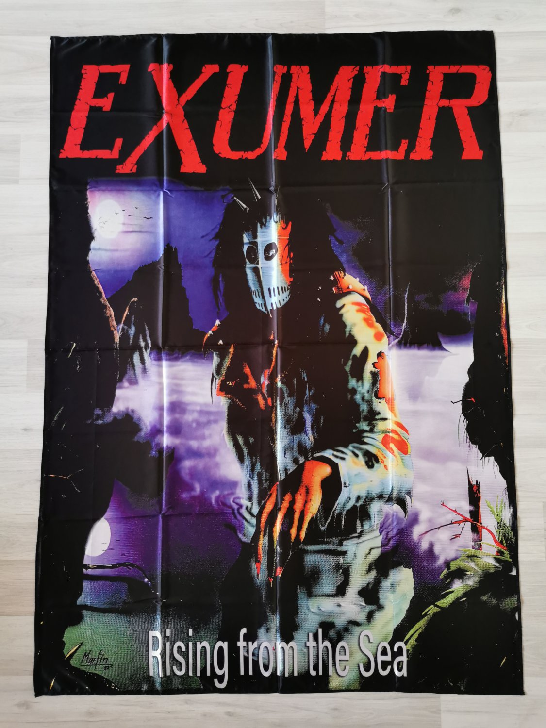 EXUMER - Rising from the sea FLAG Thrash Speed metal cloth poster Banner