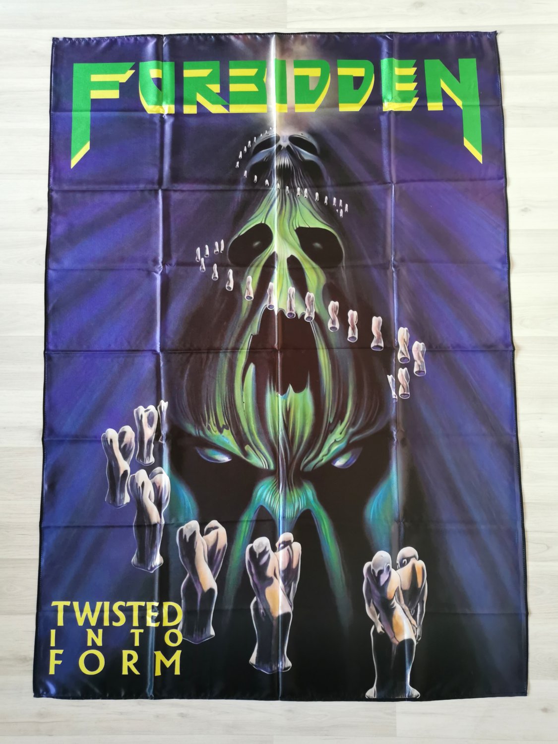 FORBIDDEN - Twisted into form FLAG Thrash Speed metal cloth poster Banner