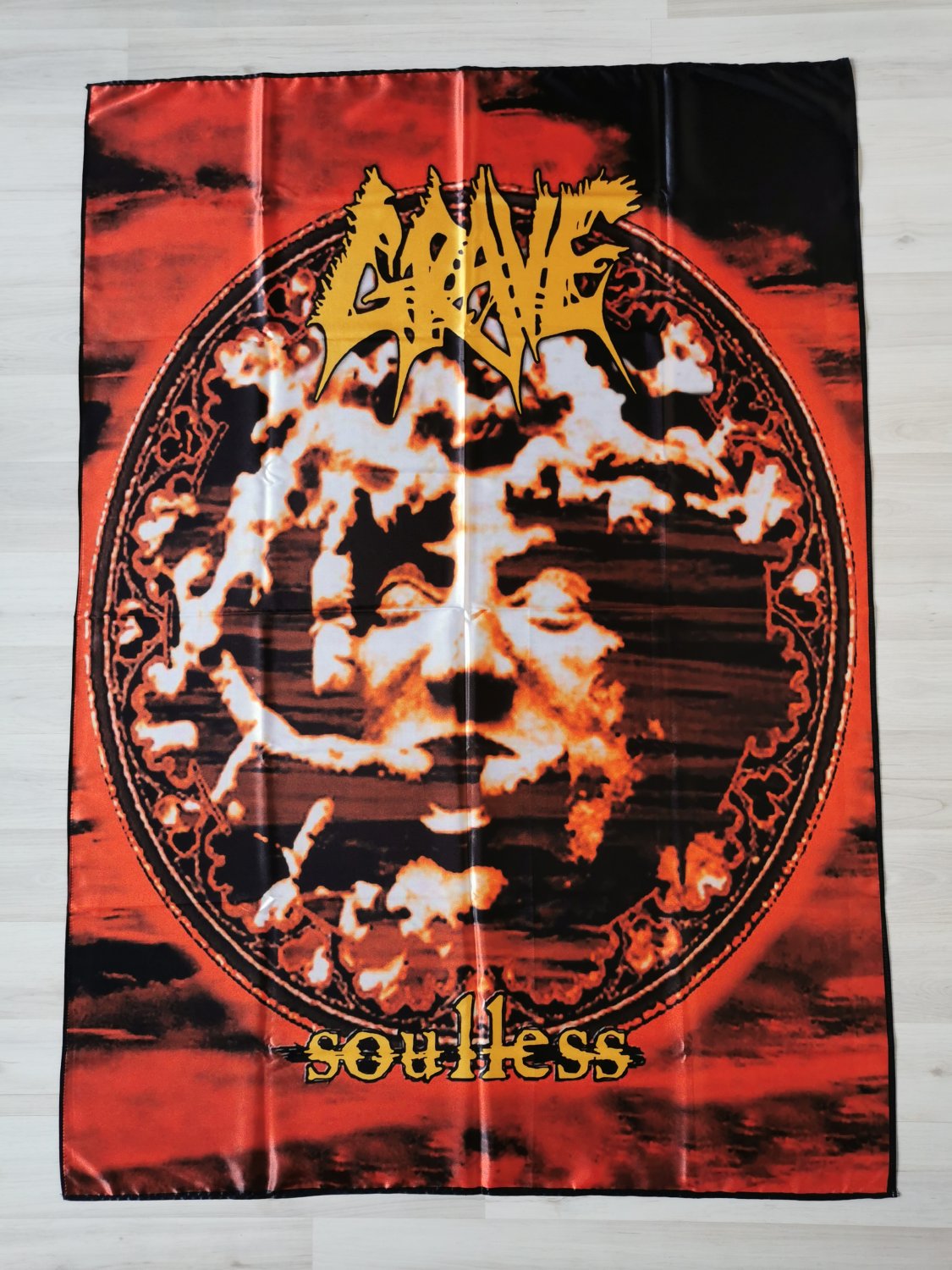 GRAVE - Soulless FLAG Heavy Death metal cloth poster Bolt Thrower