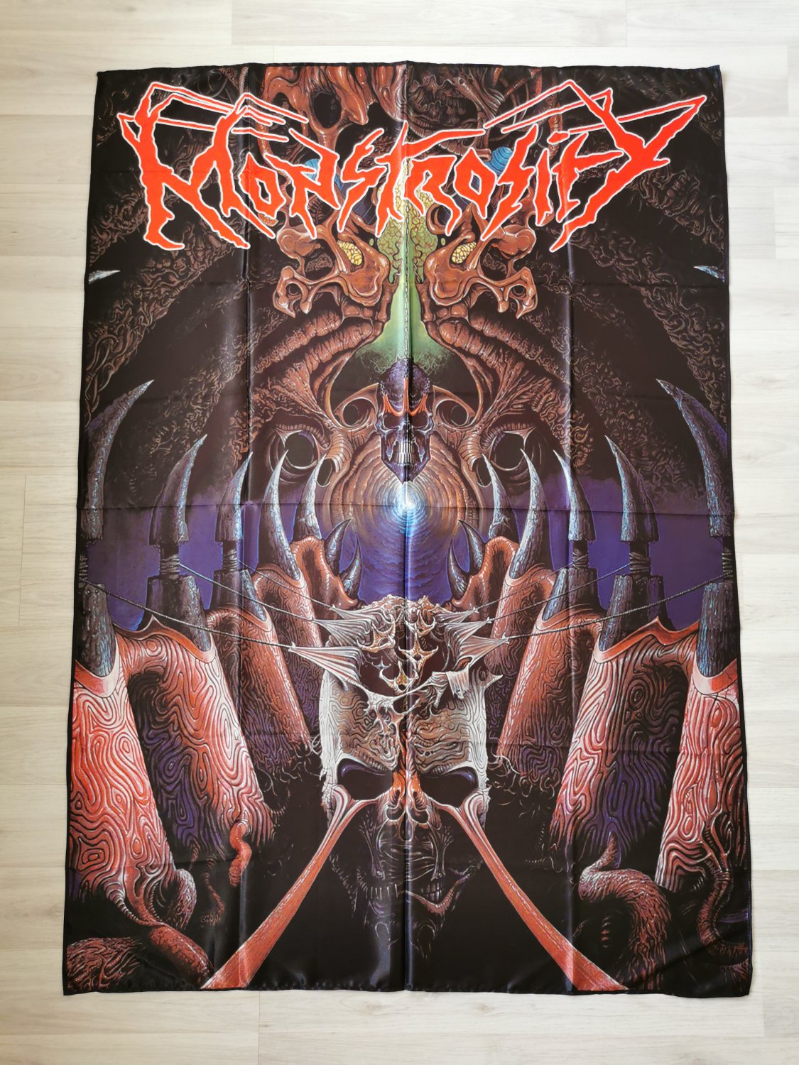 MONSTROSITY - Imperial doom FLAG Death metal cloth poster Asphyx Bolt thrower