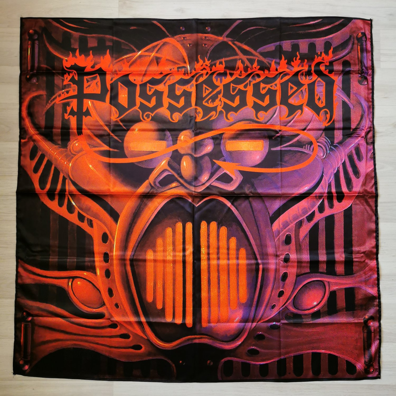 POSSESSED - Beyond the gates FLAG cloth poster Death metal Jeff Becerra