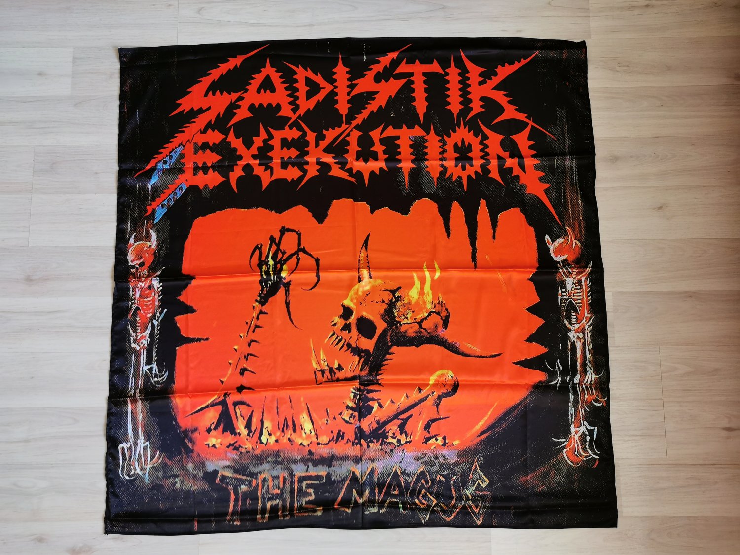 SADISTIK EXEKUTION - The magus FLAG cloth poster Banner Black metal Bestial warlust Destroyer 666