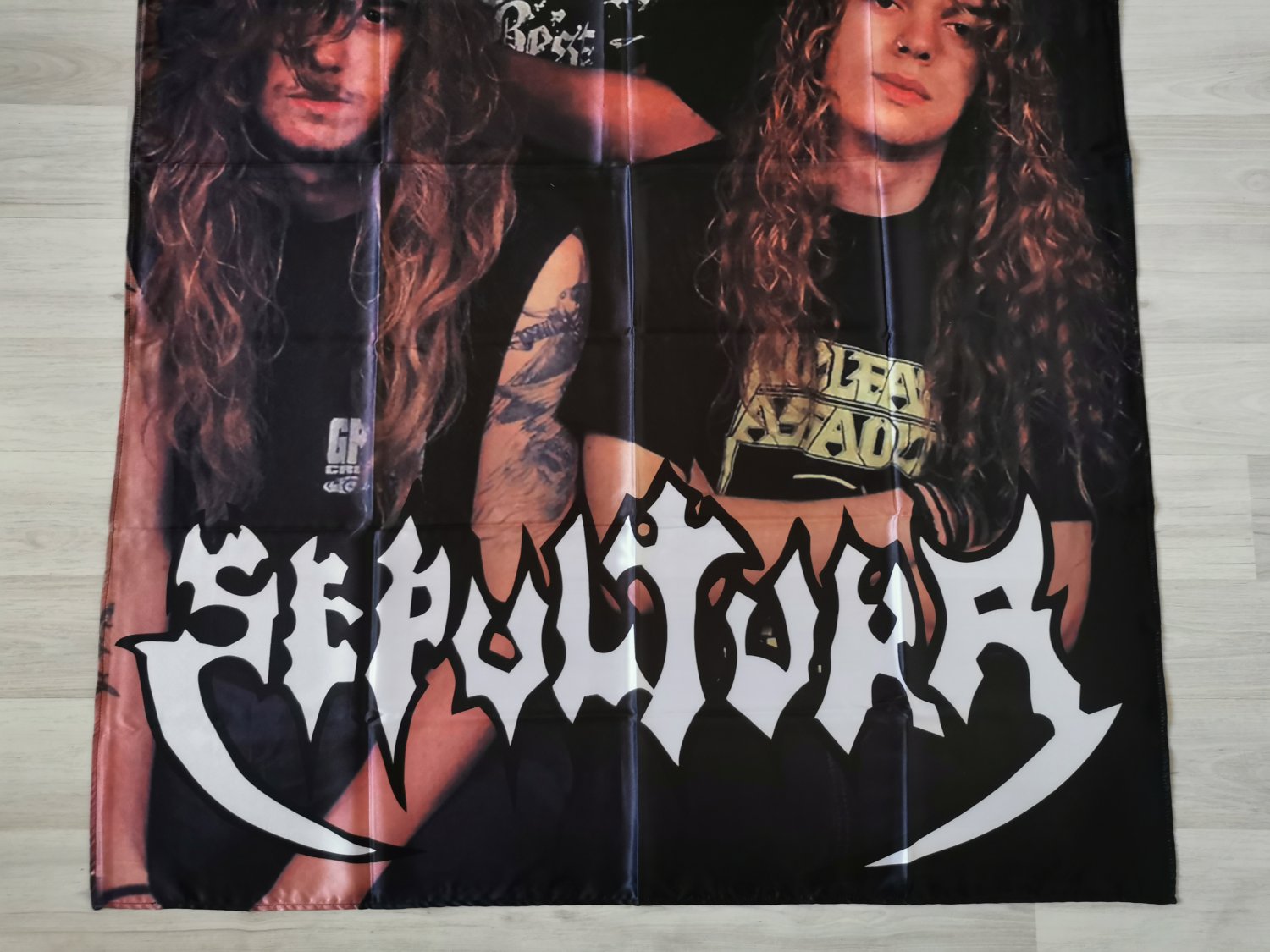 SEPULTURA - Band old photo FLAG Cloth poster Banner Thrash metal ...