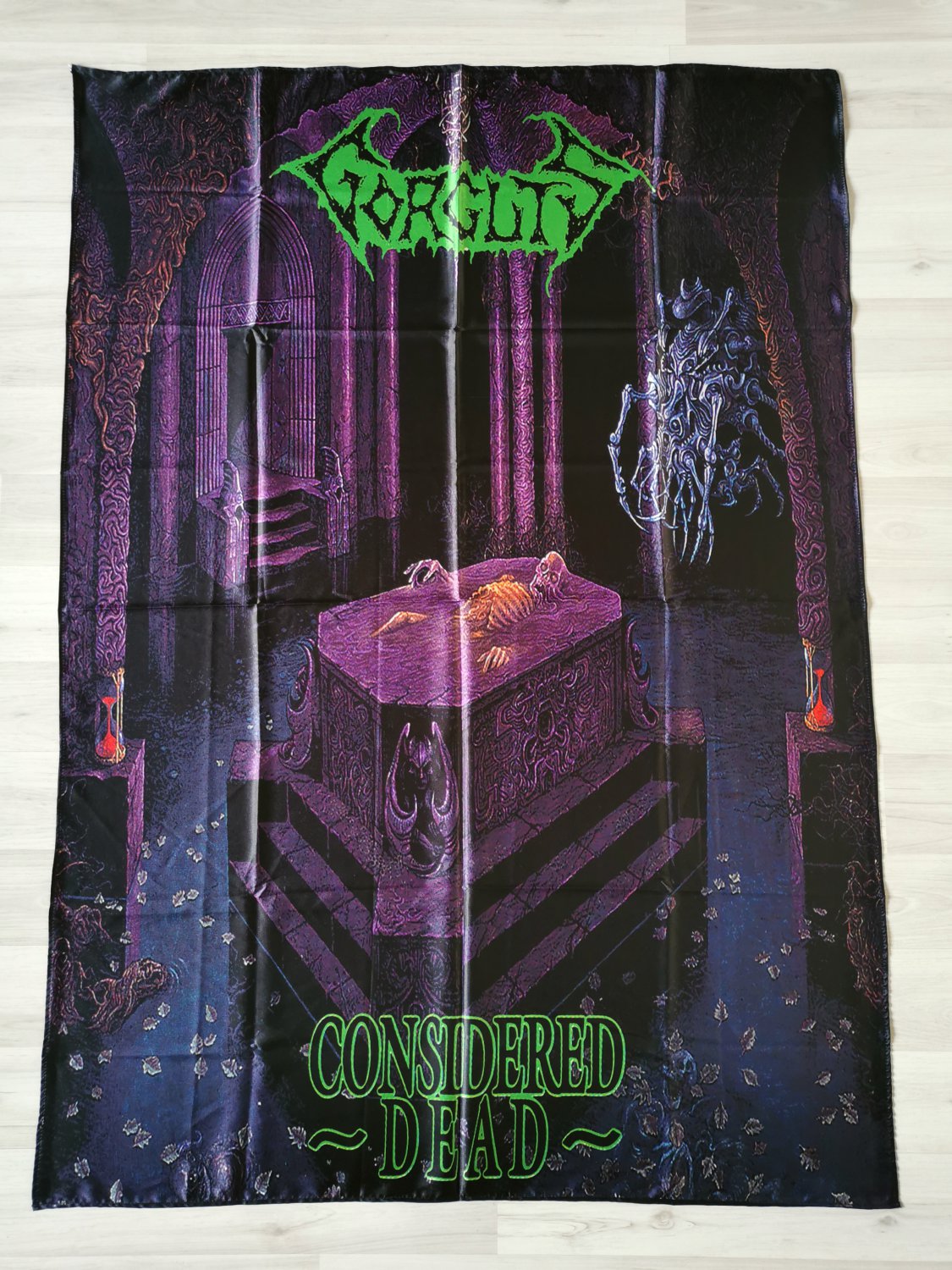 GORGUTS - Considered dead FLAG cloth POSTER Banner Death METAL Dismember Morgoth