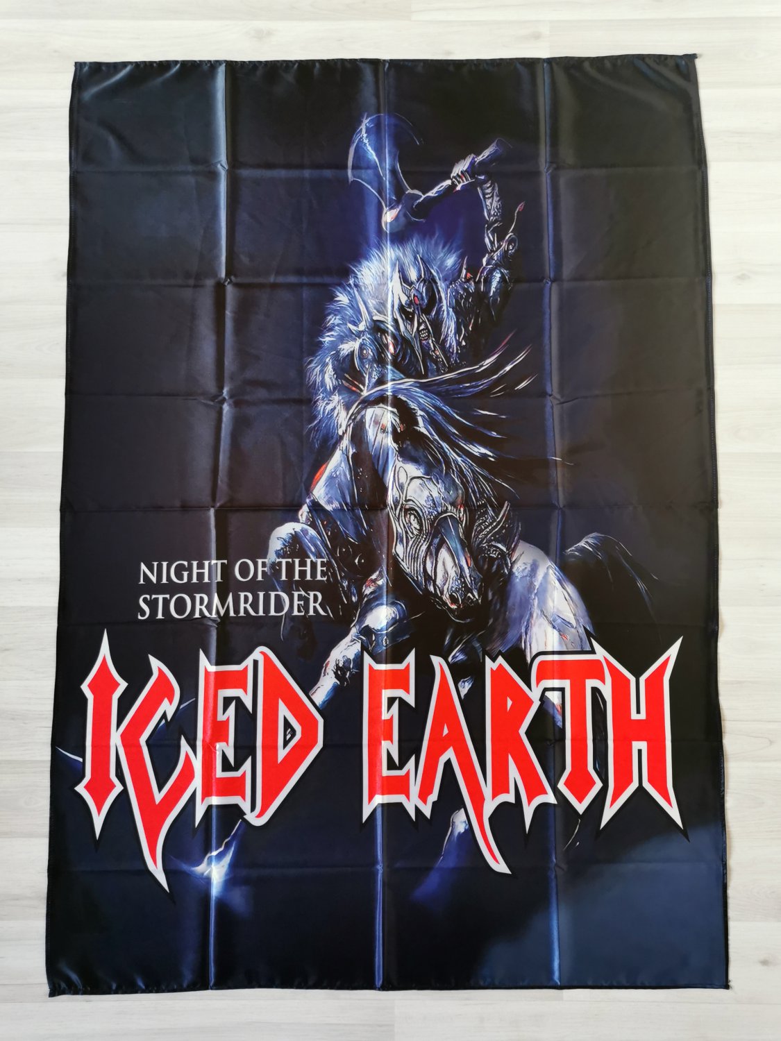 ICED EARTH - Night of the stormrider FLAG cloth poster Heavy Power METAL