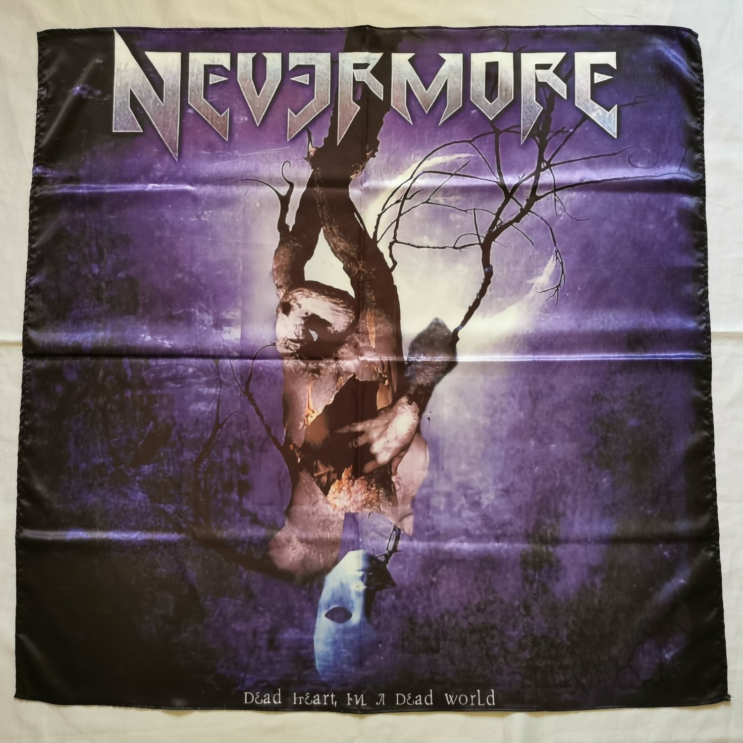 NEVERMORE -Dead Heart In A Dead World FLAG cloth Poster Banner 3'x3' Heavy METAL