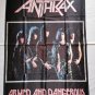ANTHRAX - Armed and dangerous FLAG cloth POSTER Banner Thrash METAL Overkill
