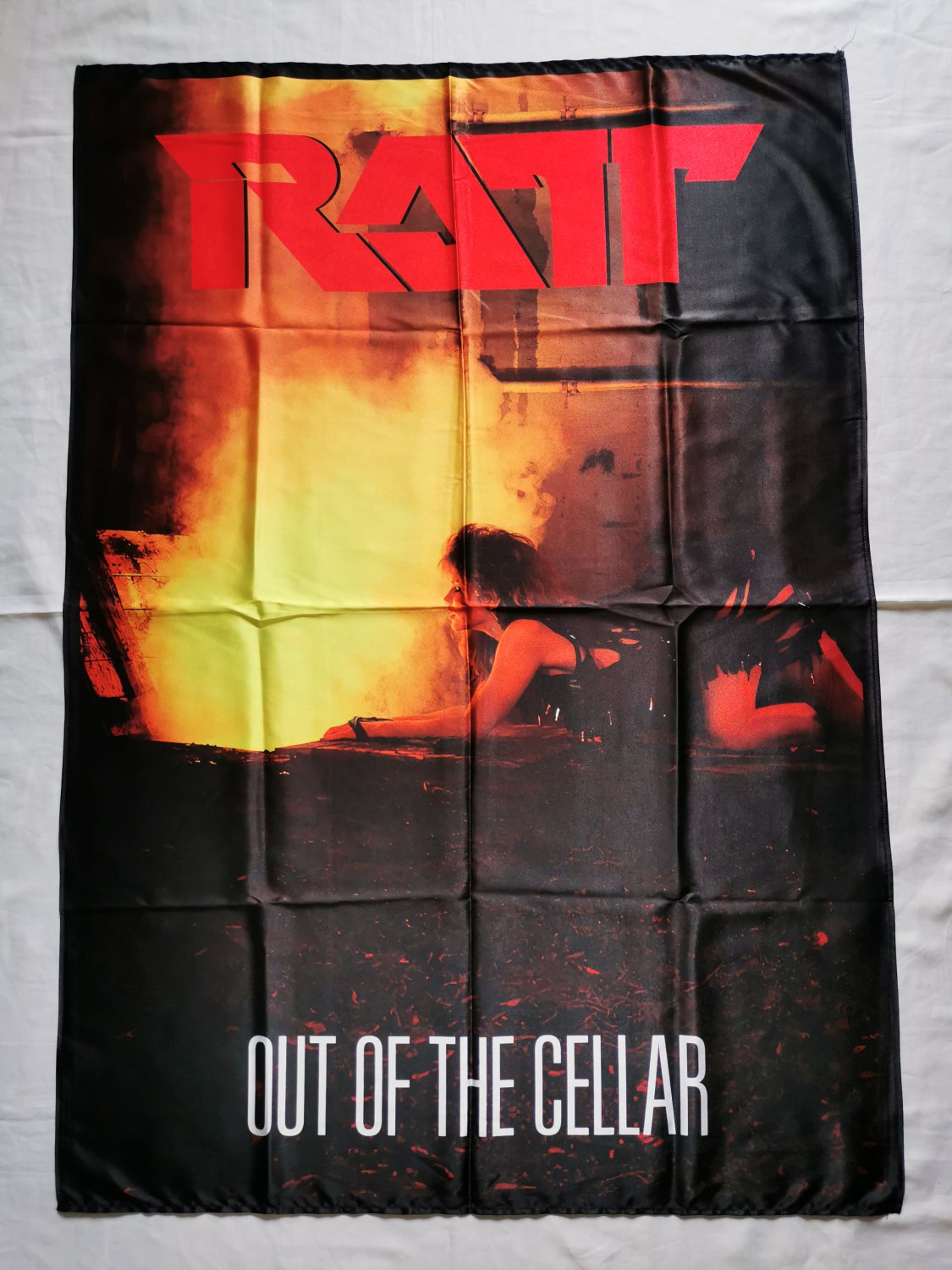 RATT - Out of cellar FLAG cloth POSTER Banner Heavy Glam METAL