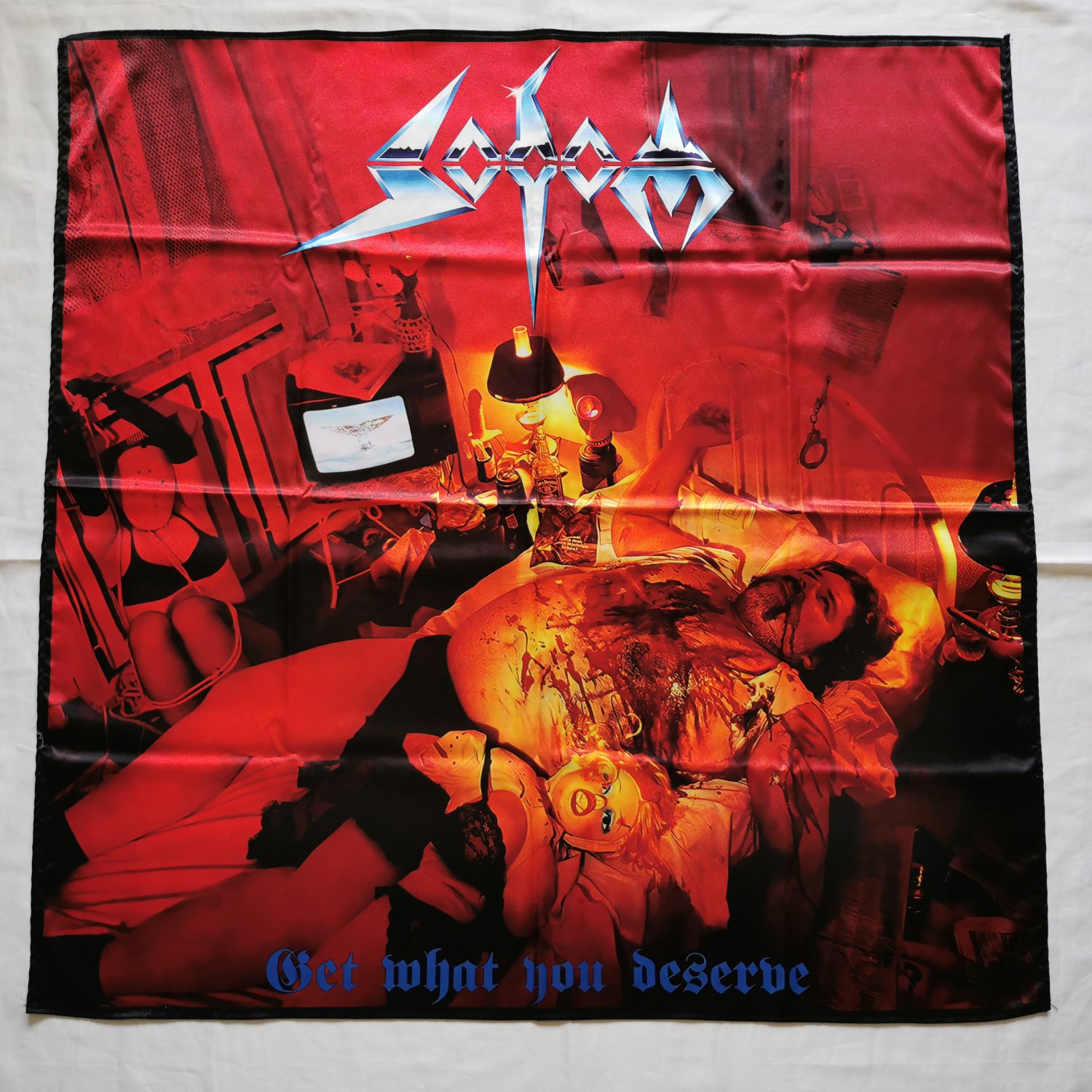 SODOM - Get what you deserve FLAG cloth Poster Banner Thrash METAL Tankard