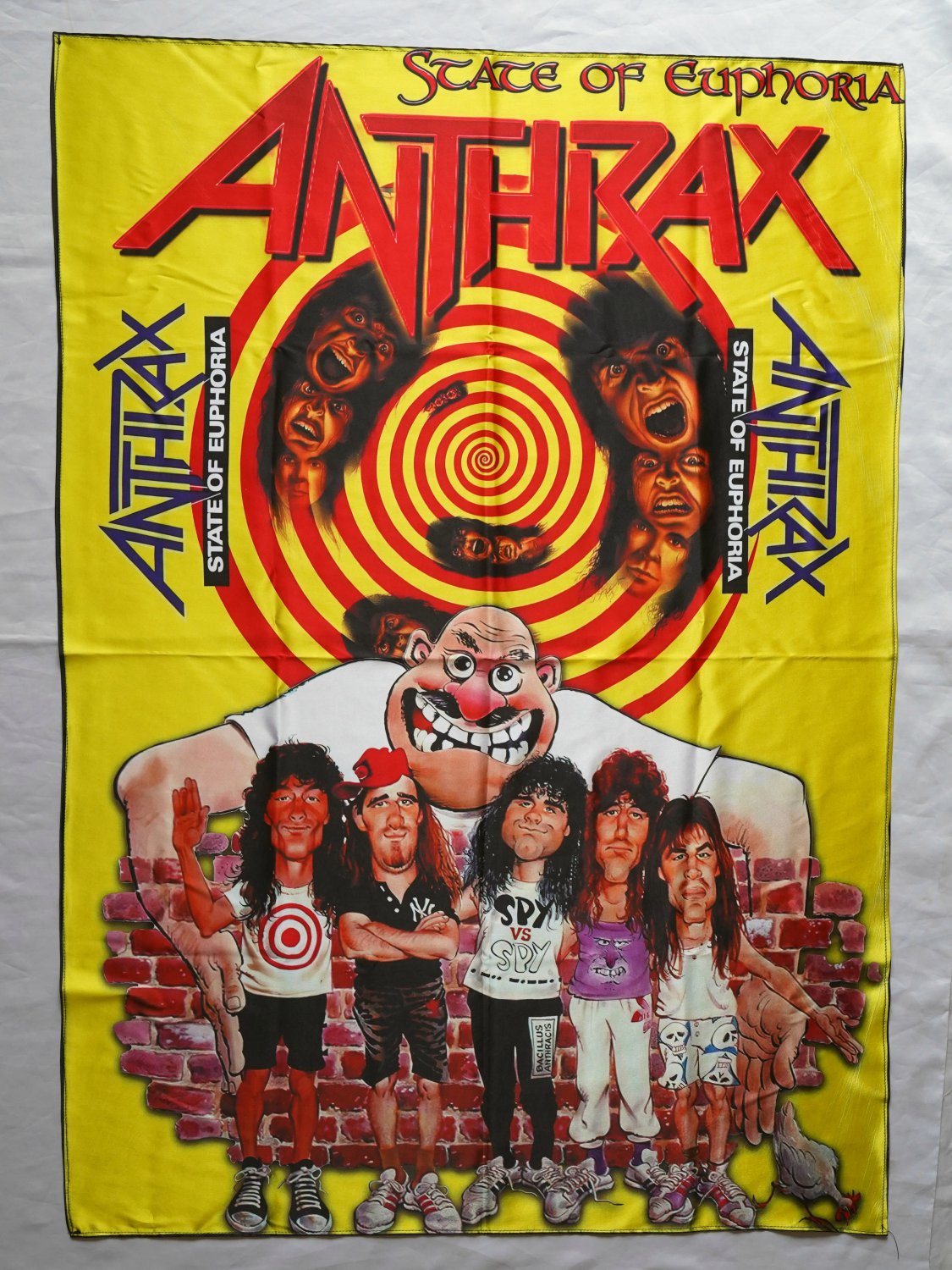 ANTHRAX - State of euphoria FLAG cloth poster banner Thrash METAL Slayer Exodus