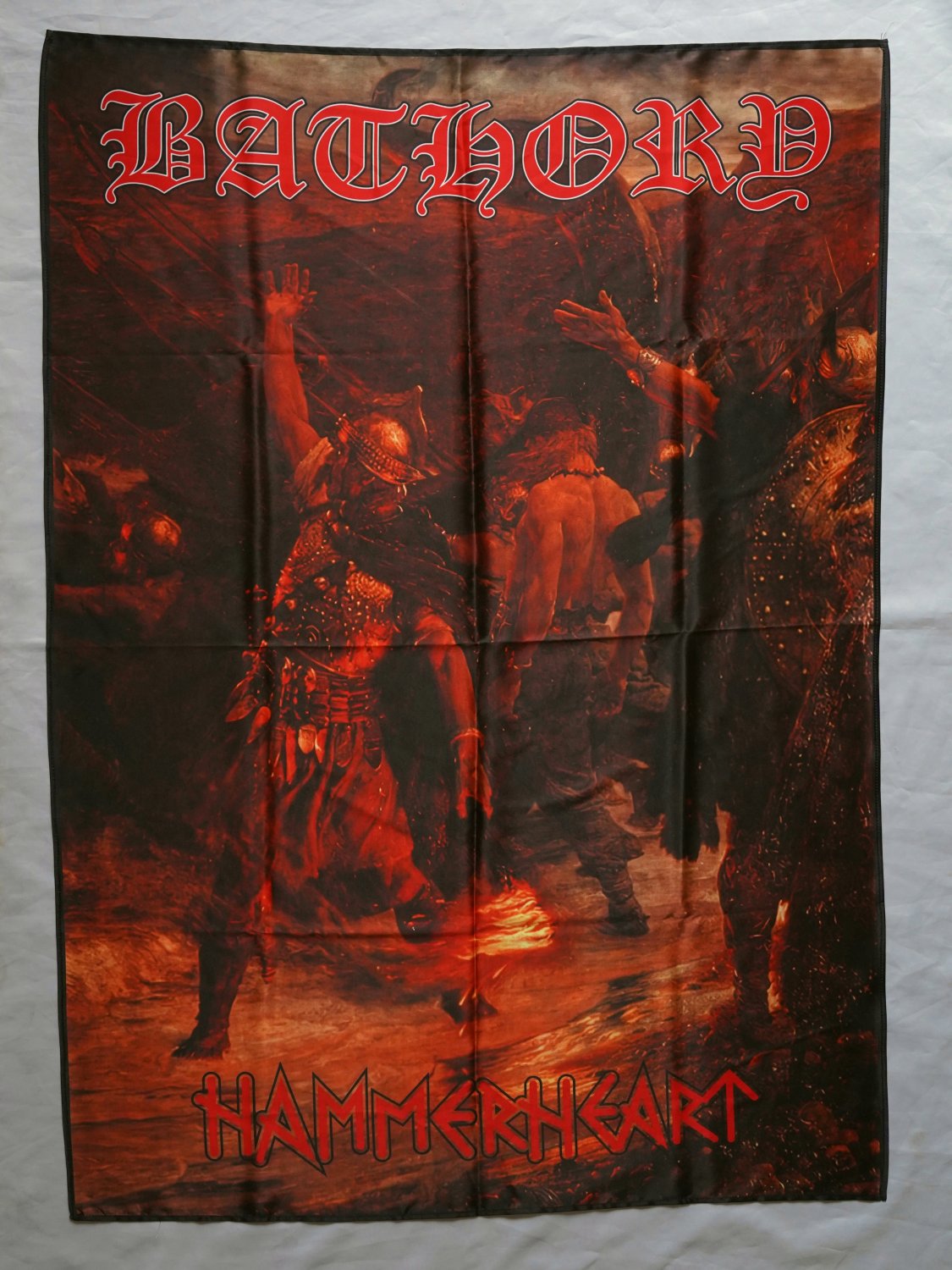 BATHORY - Hammerheart FLAG cloth poster banner Black Viking METAL Quorthon