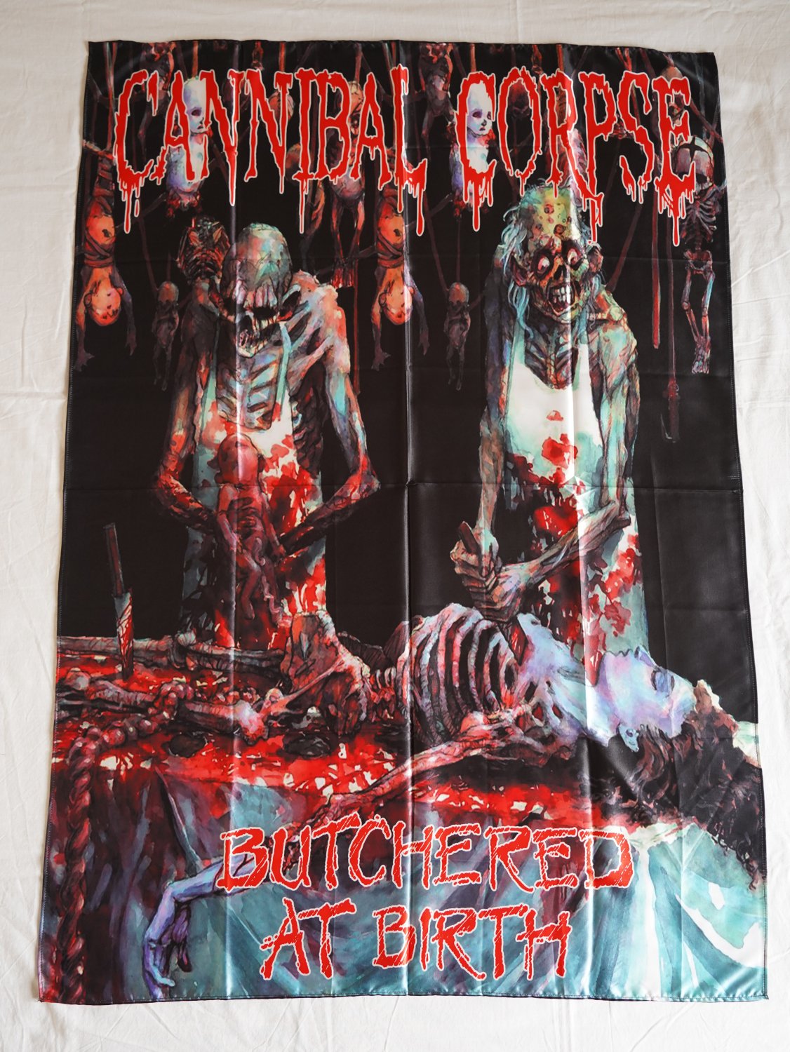 CANNIBAL CORPSE - Butchered at birth FLAG Death METAL cloth poster