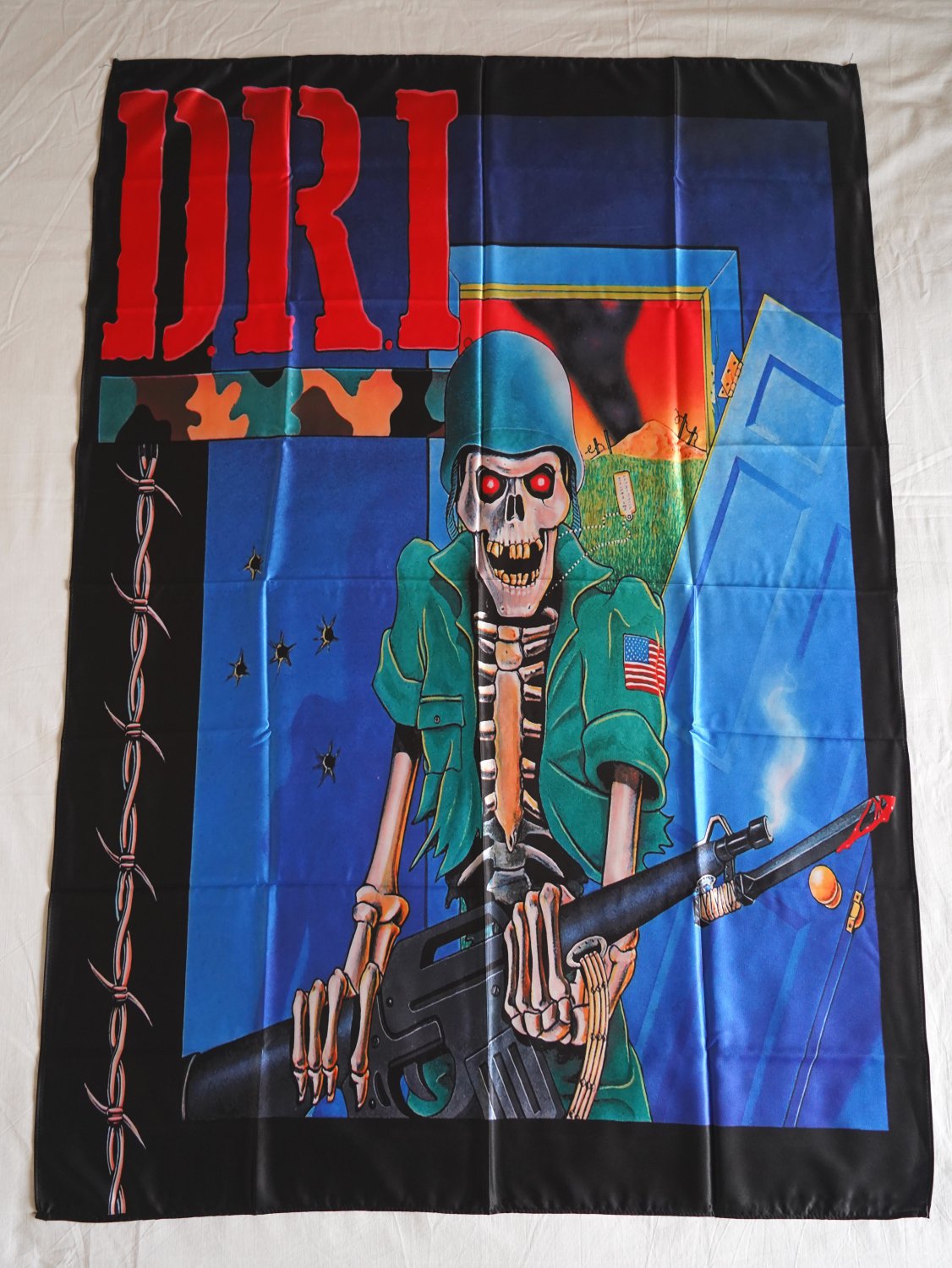 D.R.I. - D.R.I. FLAG cloth Poster Banner Thrash METAL Dirty rotten imbeciles