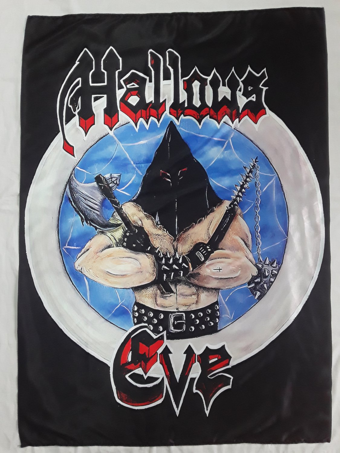 HALLOWS EVE - Tales of terror FLAG Poster Banner Thrash METAL Nasty savage