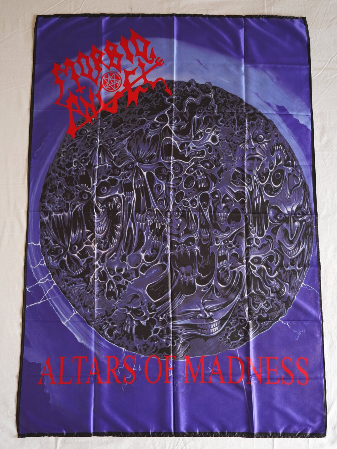 MORBID ANGEL - Altars of madness FLAG Death Metal cloth poster Bolt Thrower