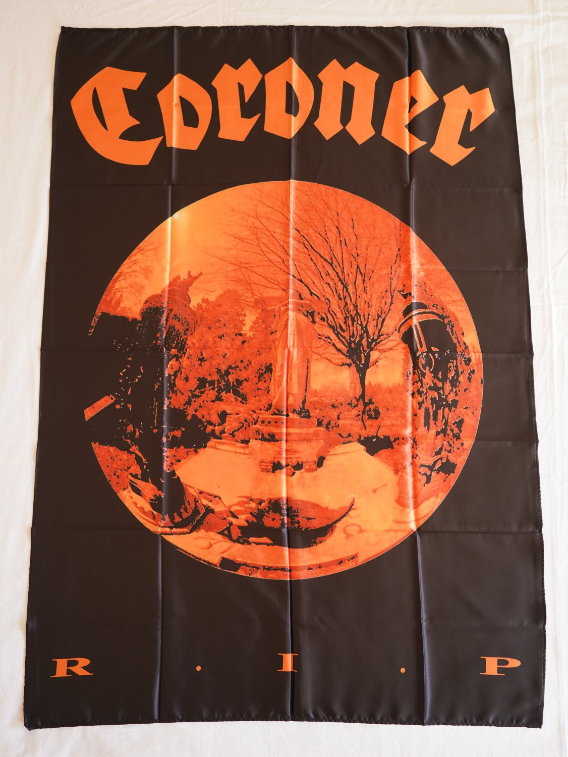 CORONER - R.I.P. FLAG cloth poster Banner Thrash METAL Sabbat Celtic Frost