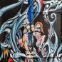 DEEDS OF FLESH - Gradually melted FLAG cloth POSTER Banner Death METAL