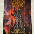 MALEVOLENT CREATION - The ten commandments FLAG cloth POSTER Banner Death METAL