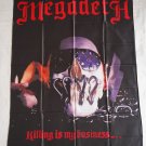 MEGADETH - Killing is my business FLAG Thrash METAL cloth poster Dave Mustaine