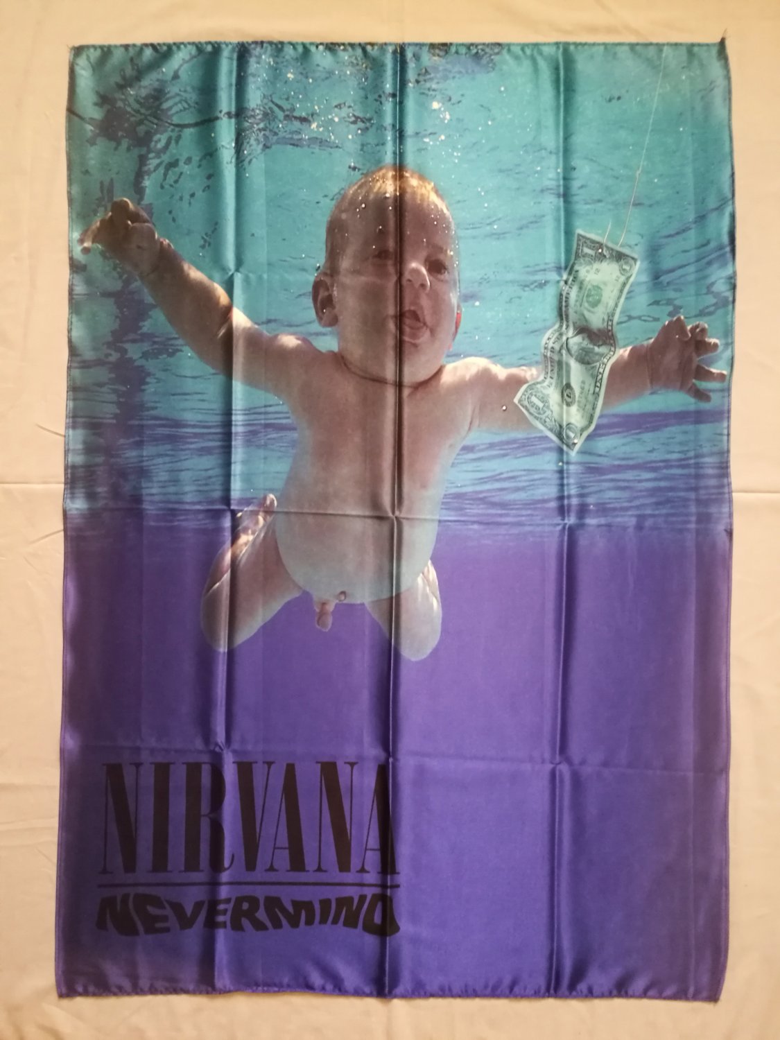 NIRVANA - Nevermind FLAG cloth POSTER Banner GRUNGE Kurt Cobain Alice in chains