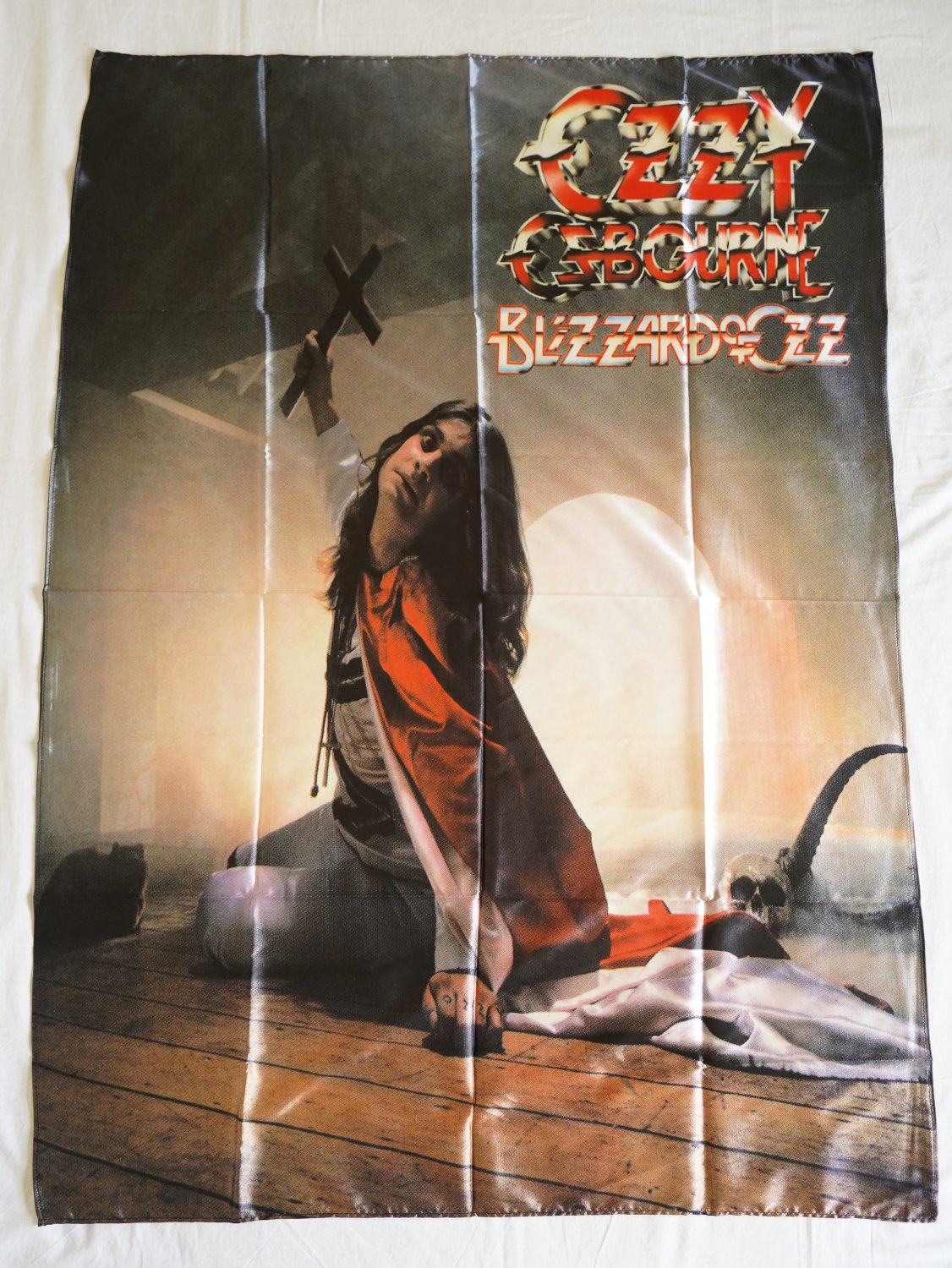 OZZY OSBOURNE - Blizzard of Ozz FLAG cloth POSTER Banner Heavy METAL NWOBHM